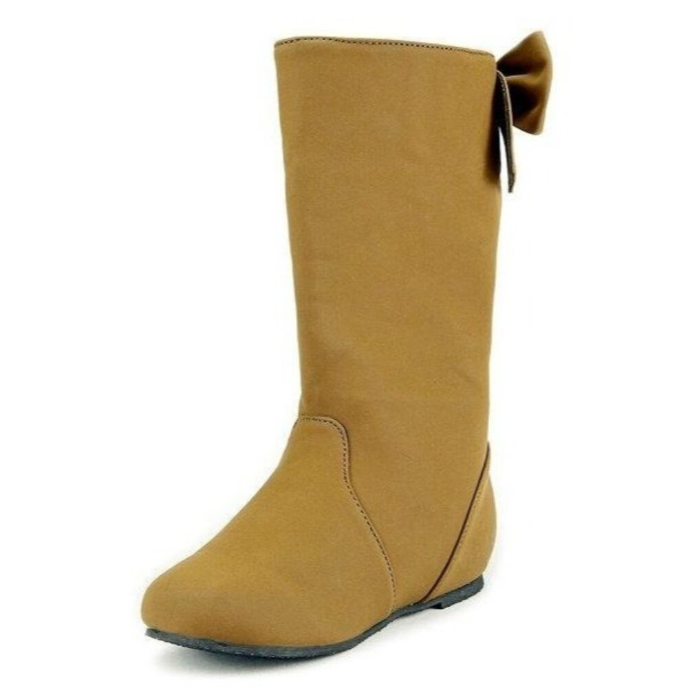 THE DOLL MAKER - Tan/Brown Bow Boot (LITTLE KID 2)